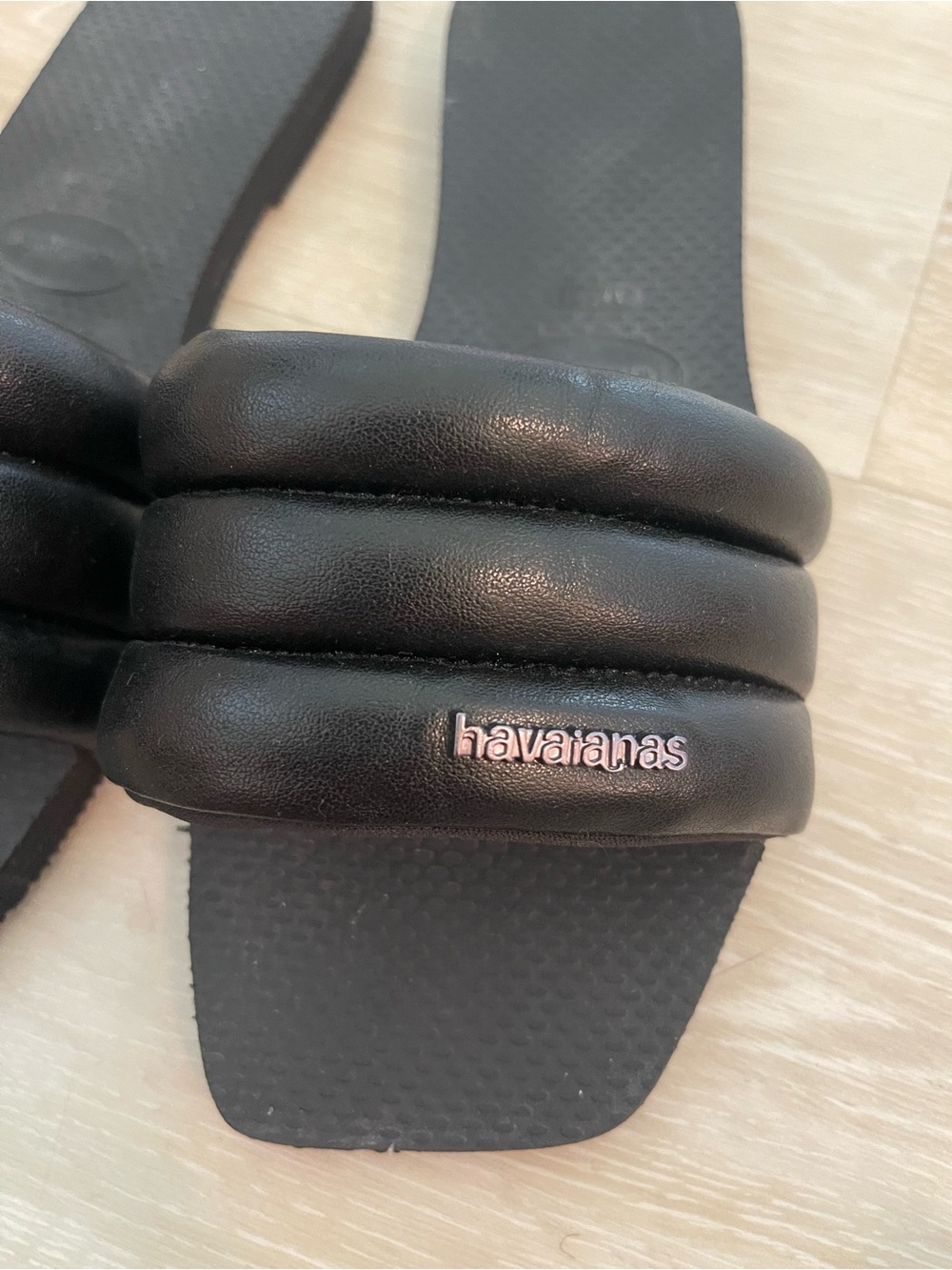 Havaianas Women’s Black Triple-Padded Slide Sandals